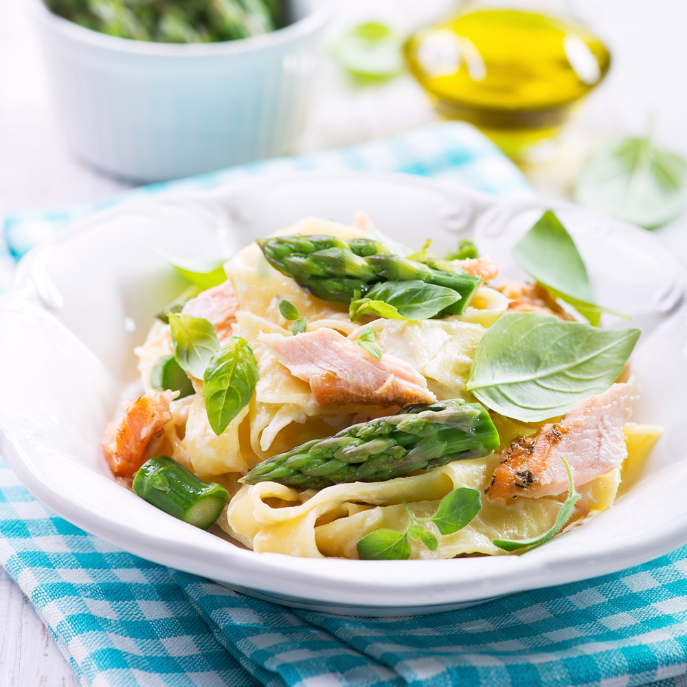 Tudatos választás: Spárgás lazacos tagliatelle